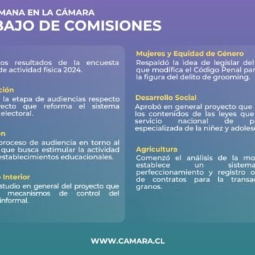 Protección y salud de niños y niñas se analizaron en comisiones esta semana