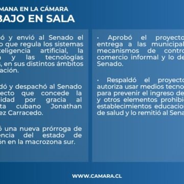 Sala: IA y comercio ambulante entre los temas despachados