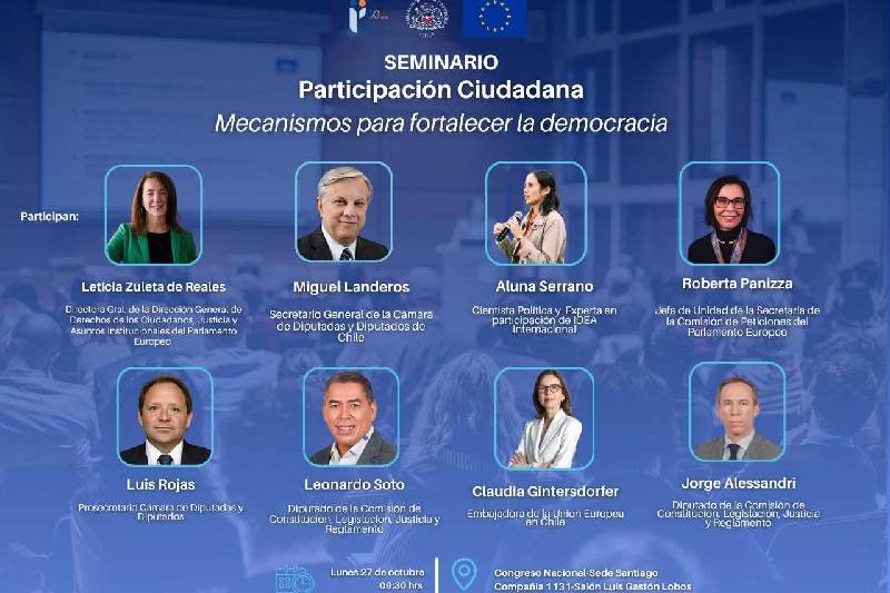 Fortalecer la democracia: desafío que reúne a la Cámara, la Unión Europea e IDEA Fortalecer la democracia: desafío que reúne a la Cámara, la Unión Europea e IDEA