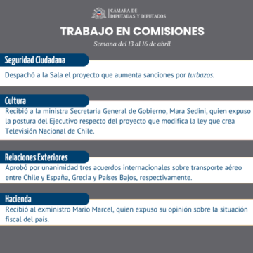 Comisiones de la Cámara: avances en educación y seguridad